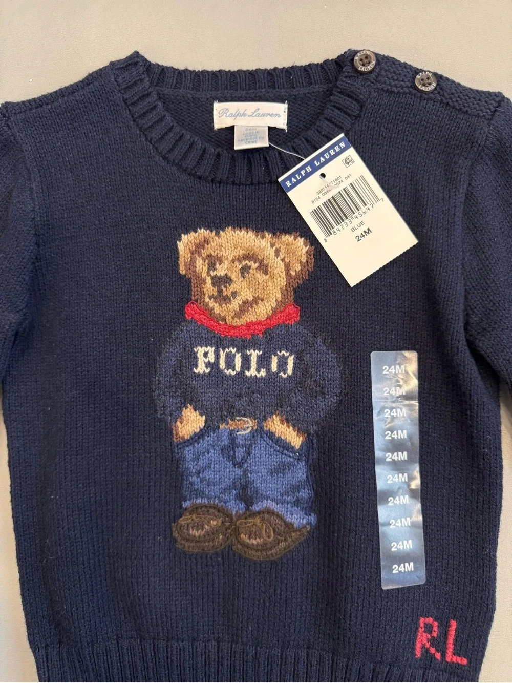 Ralph Lauren Winter Bear Sweater (24 Month)